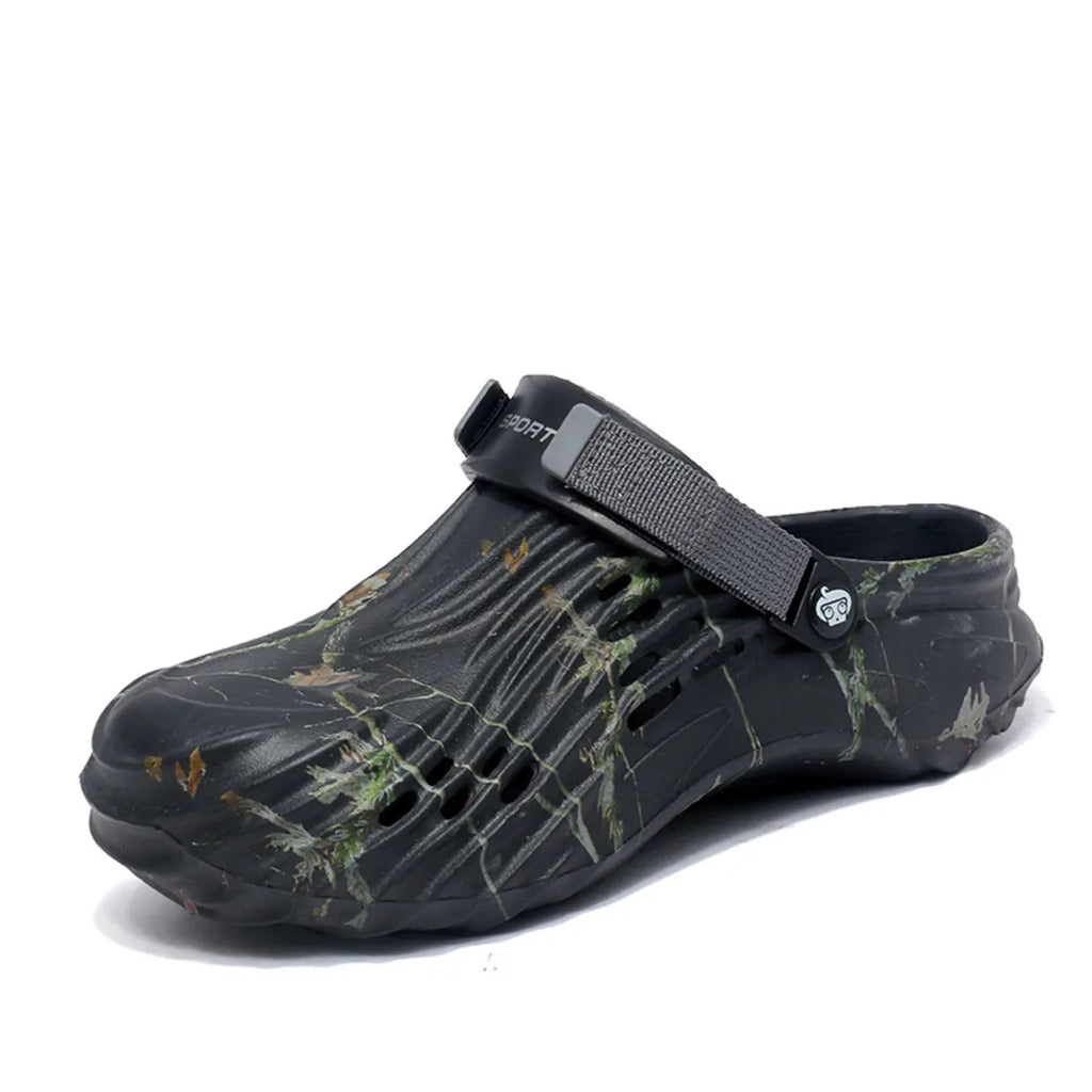 Men's round toe sandals by Trendsi, stylish footwear with open-toe design and casual strap details, perfect for warm weather.