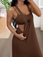 Shopimist scoop neck cami and maxi dress set, two-piece outfit featuring a stylish cami top and flowing maxi skirt.
