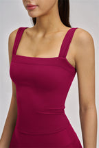 Fitglutes Activewear Swoon Tank Top and Shorts 2-piece set, stylish gymwear and workout clothes for active fitness routines.