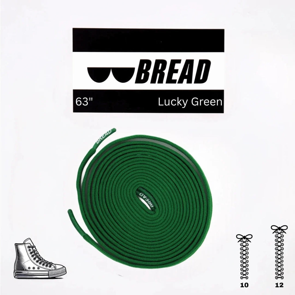 Lucky Green elastic shoelace by Plush Fashion Hub, showing bright green, flexible design for easy lacing and secure fit.
