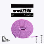 Pink elastic shoelace from Plush Fashion Hub, showing close-up of stretchy, colorful laces suitable for sneakers and casual shoes.