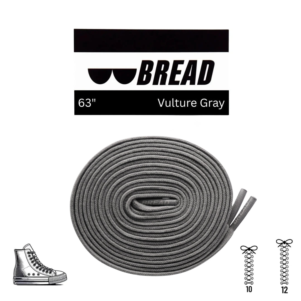 Vulture Gray elastic shoelace by Plush Fashion Hub, shown in close-up with flexible, durable elastic material for comfortable fit.