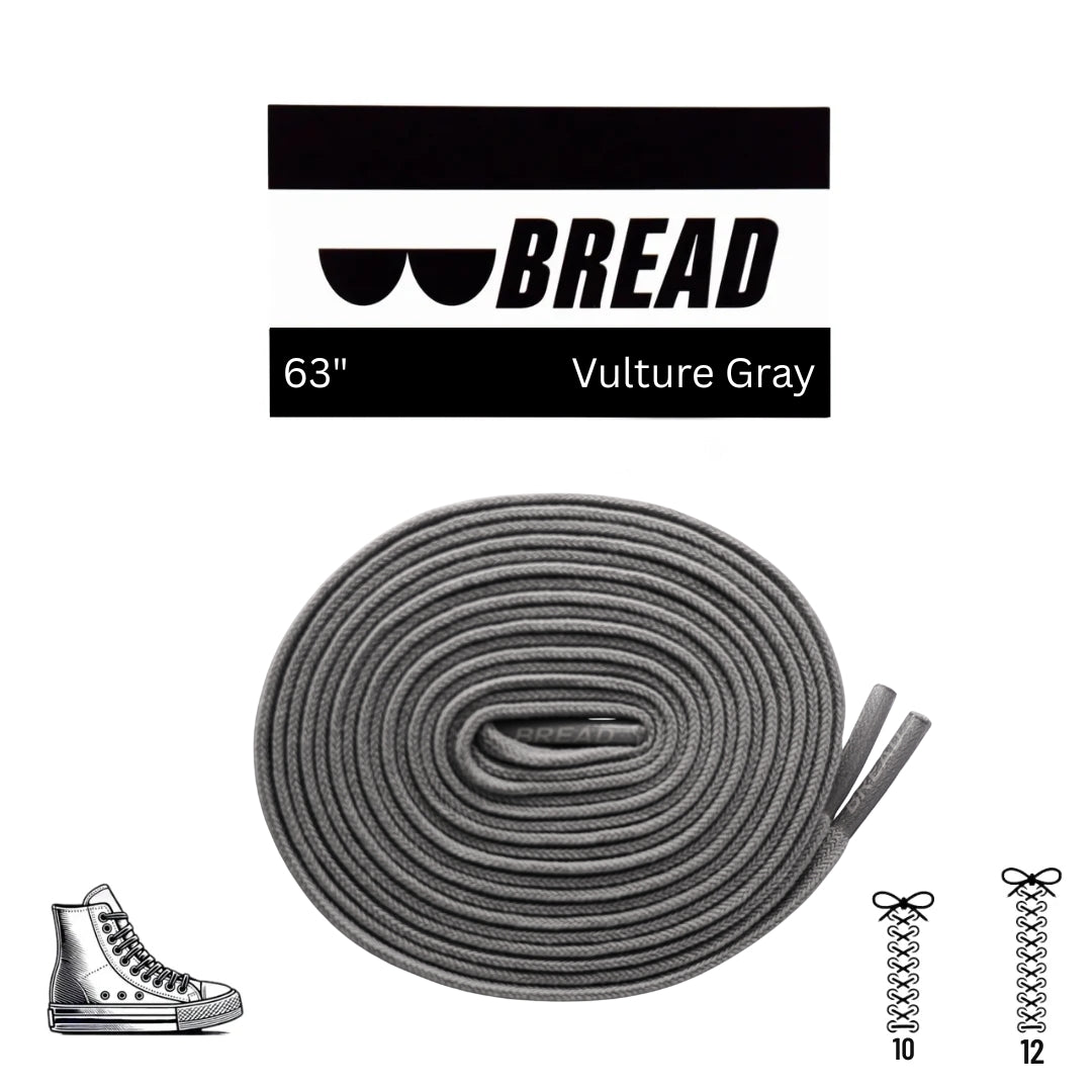 Vulture Gray elastic shoelace by Plush Fashion Hub, shown in close-up with flexible, durable elastic material for comfortable fit.