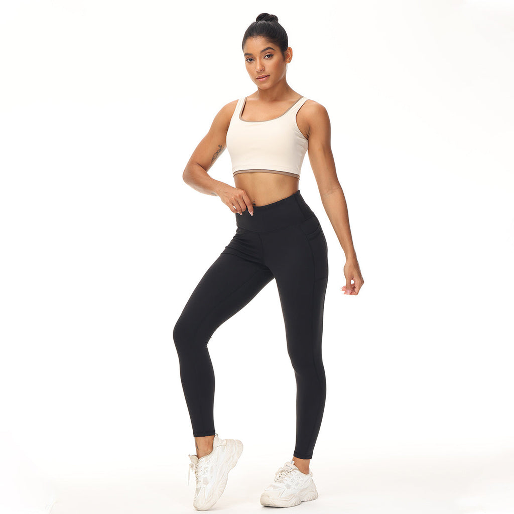 Women's summer flat waist slim activewear shorts by FitiqueFit, featuring a lightweight, breathable design perfect for active summer workouts.