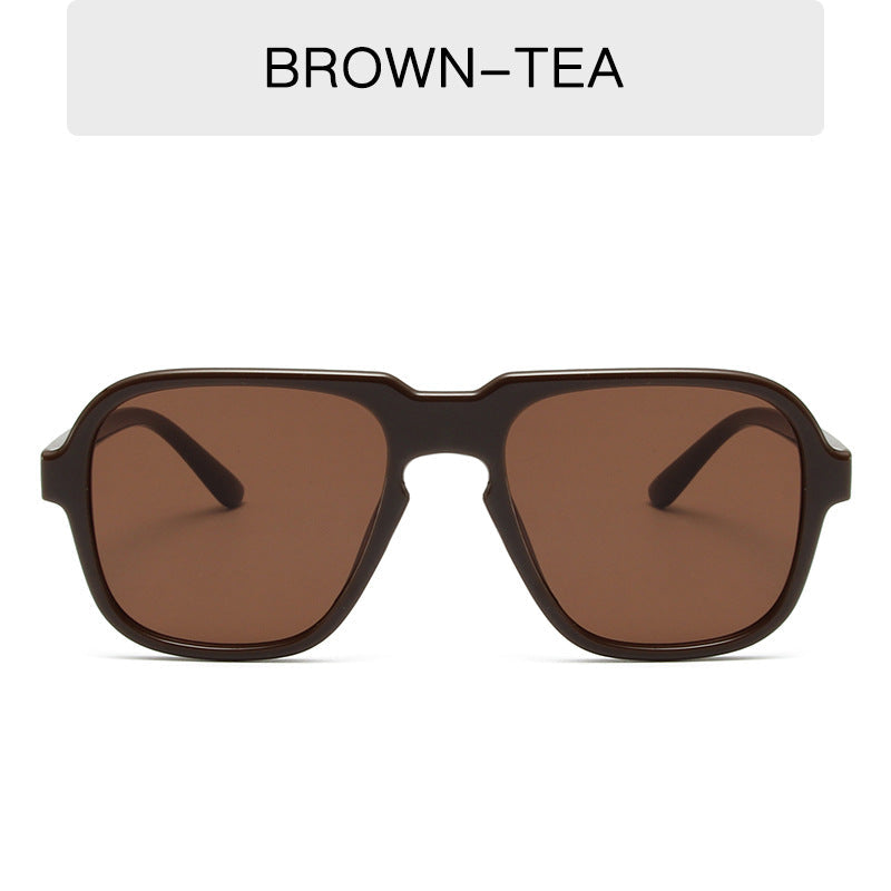 Vintage large rim sunglasses by Plush Fashion Hub, stylish driving and fashion shades with bold frames and dark lenses.