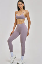 Fitglutes Activewear sports bra and leggings 2-piece set, designed for workout and gym activities, in a stylish athletic style.