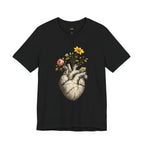 Wear Your Worship Growing Through What Broke Me T-Shirt featuring a comfortable cotton design with inspirational text on the front.