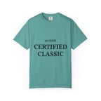 Certified Classic 60 Years T-Shirt by Printify featuring a vintage-inspired design on a comfortable cotton tee.