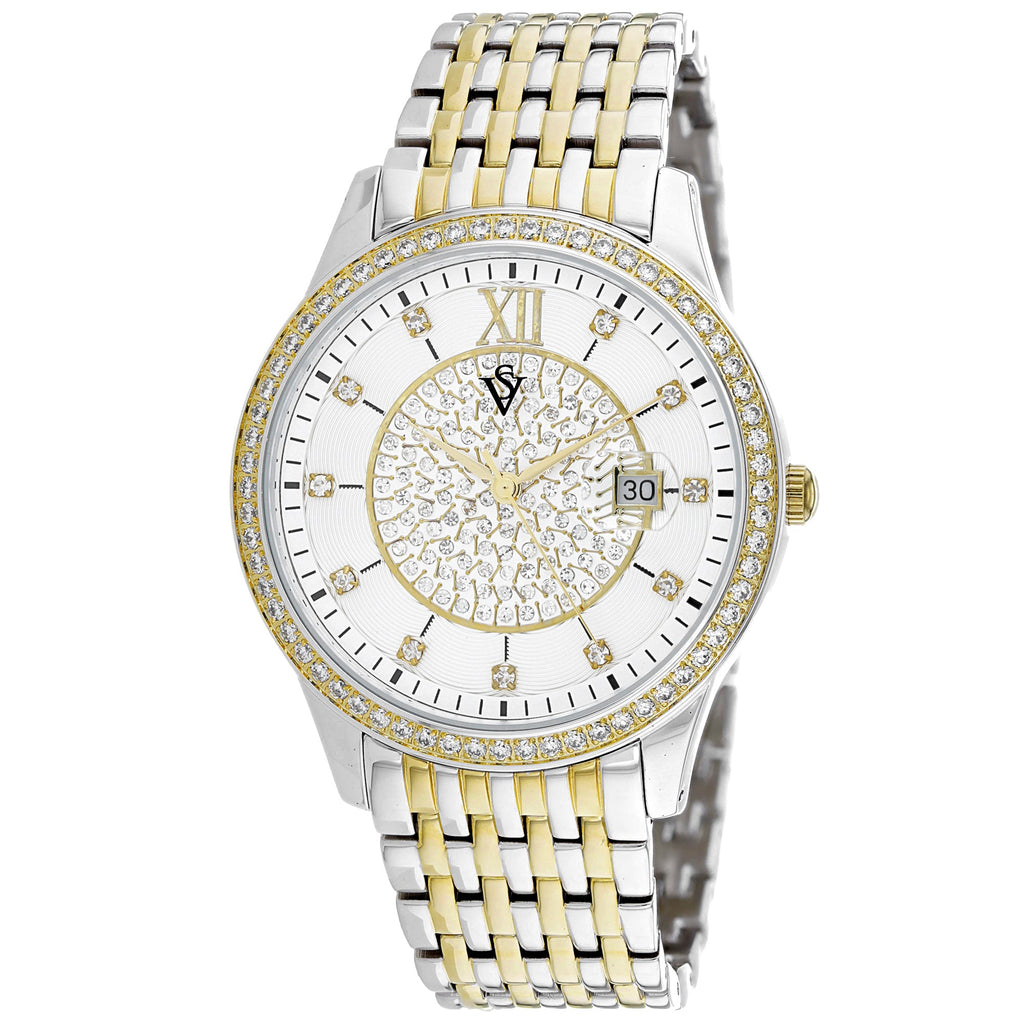 Christian Van Sant Women's Carla watch with a sleek silver band and round face, stylish accessory for women.