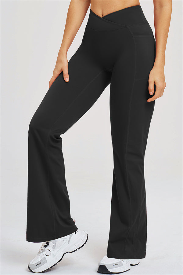 Fitglutes Activewear Sizzle T-shirt and flared leggings 2-piece set, stylish gymwear for workout and fitness activities.