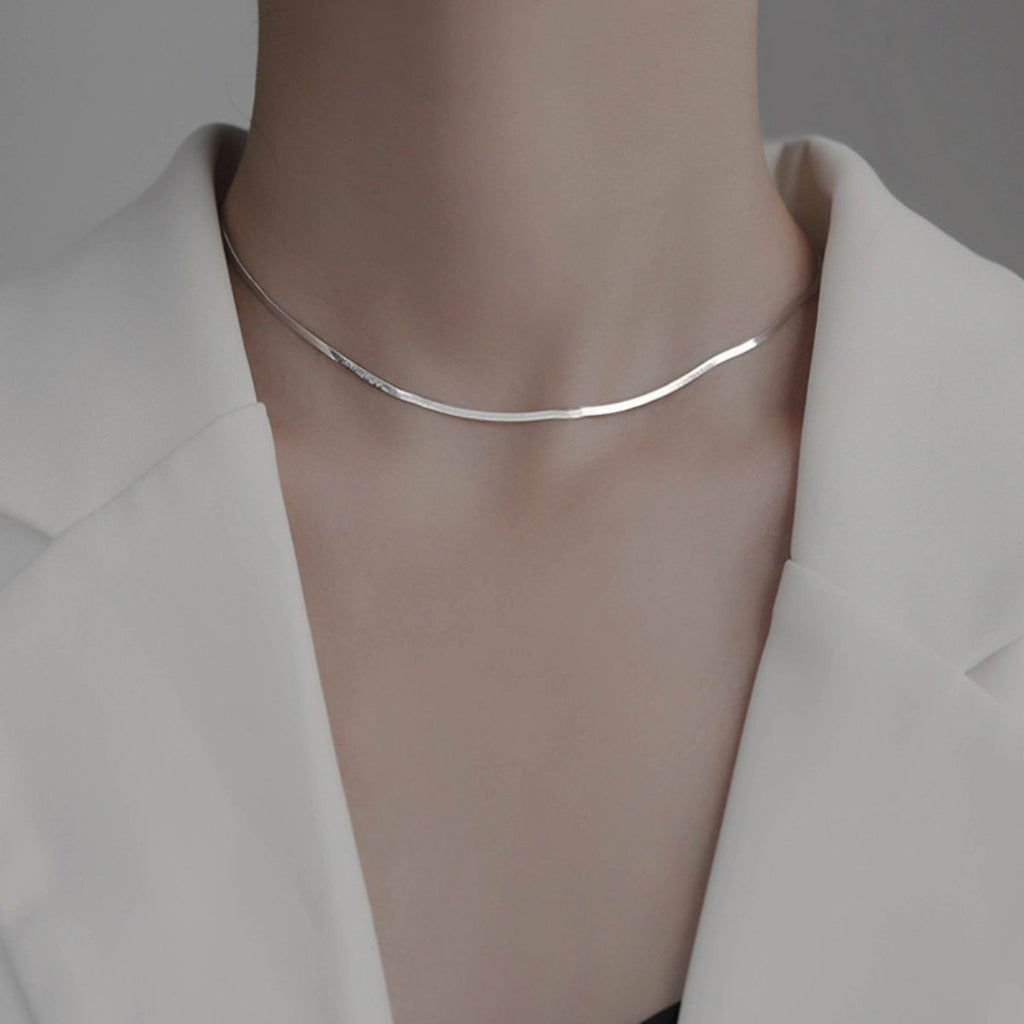 Sterling silver chain necklace from Shopimist featuring a sleek, polished design perfect for everyday wear.