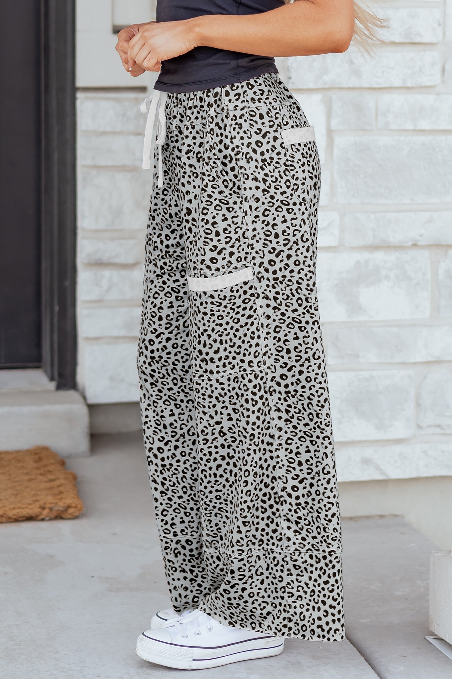 Maisie Leg Terry Knit Pants by Threaded Pear, soft and comfortable casual pants in a relaxed fit.