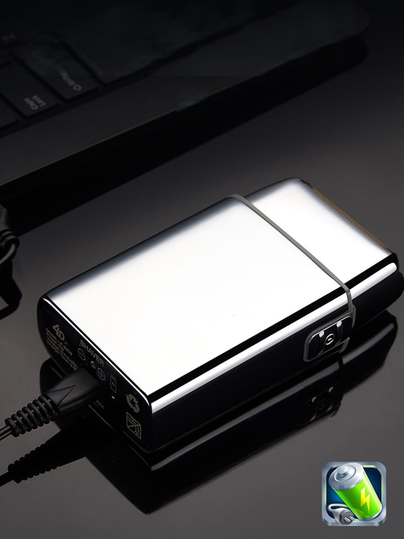 Portable mini electric foil shaver by Trendsi, compact rechargeable grooming tool for quick, close shave on the go.