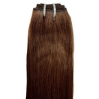 Raw Dark Brown Straight 100% Human Hair Bundles - Plush Fashion Hub