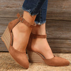 Shopimist point toe wedge sandals featuring sleek design, open toe, and comfortable wedge heel perfect for summer fashion.