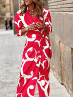 Printed collared neck shirt dress by Plush Fashion Hub, featuring a stylish button-up design and vibrant print fabric.