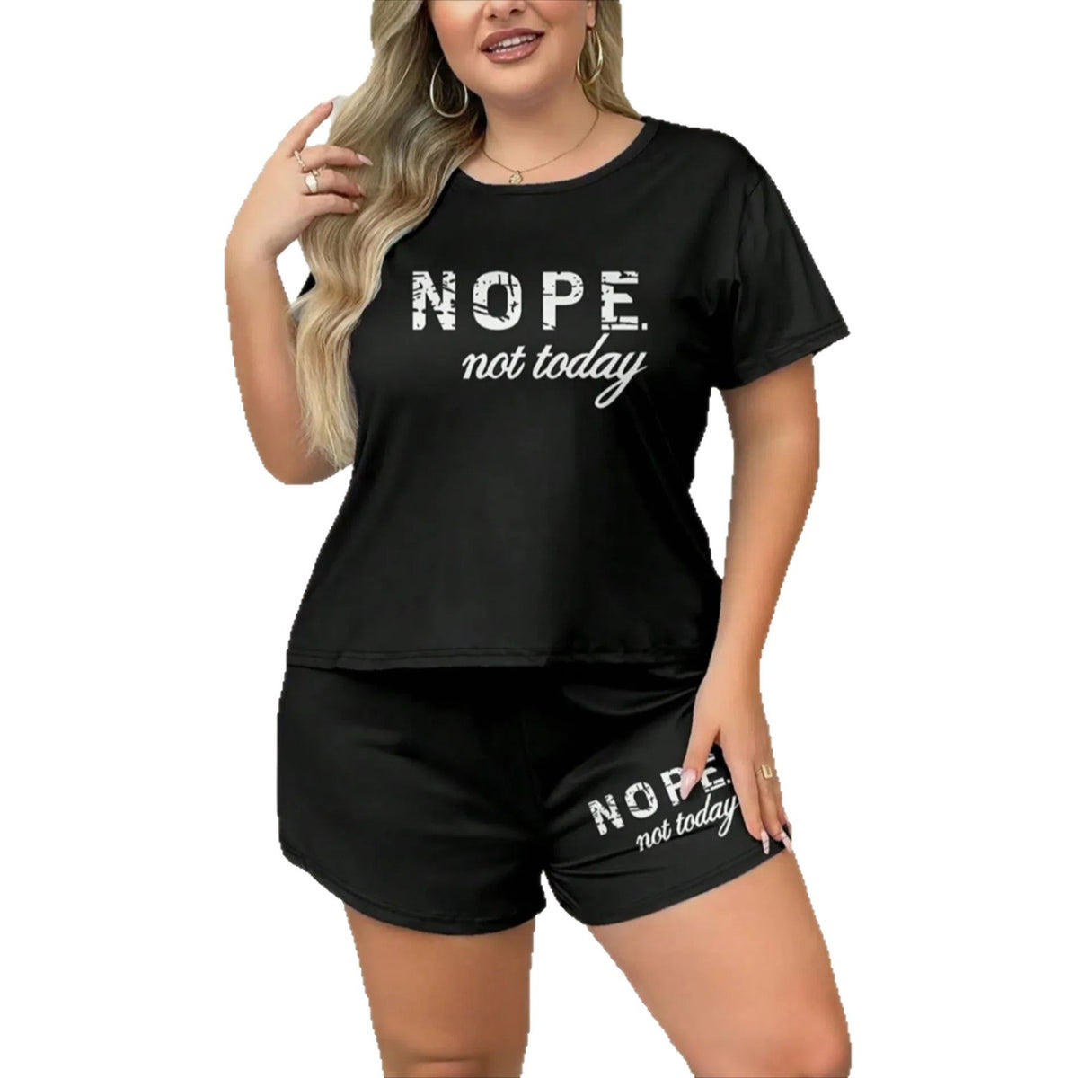eprolo summer fashion letter print loungewear set with comfortable top and pants, casual and stylish for relaxing or daytime wear