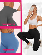 FitiqueFit high-waisted seamless cropped leggings for activewear, shown in black with a snug fit and smooth fabric.
