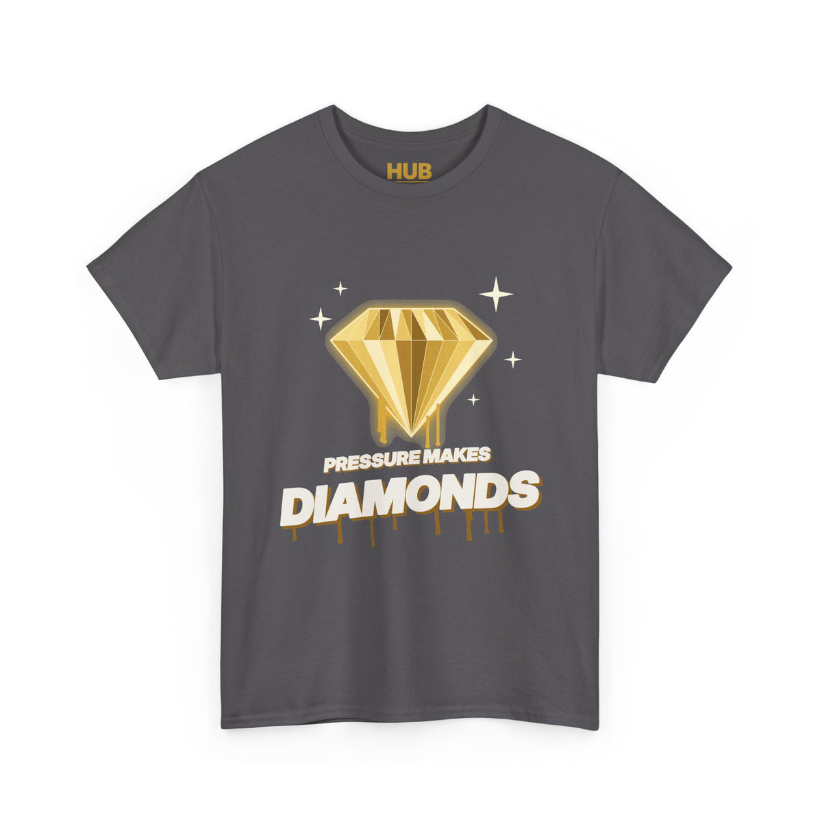 Pressure Makes Diamonds Tee – Black & Gold Streetwear