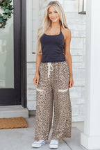 Threaded Pear Aitana Leg Terry Knit Pants, cozy casual pants with a relaxed fit and terry knit fabric.