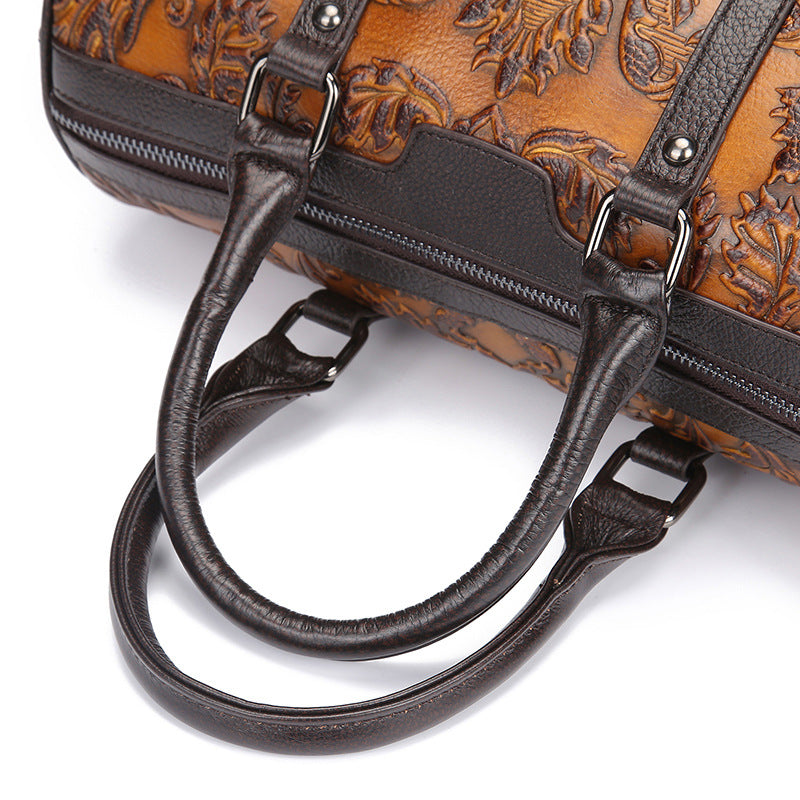 Plush Fashion Hub casual handbag in beige with top handles and subtle stitching, suitable for everyday use.