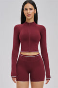 Fitglutes activewear Unbound Jacket Shorts 2-piece set, stylish gymwear with matching jacket and shorts for workout and sports activities.