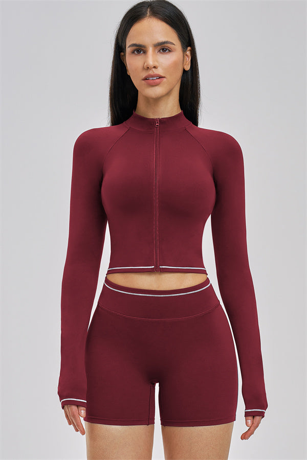 Plush Fashion Hub Unbound Jacket and Shorts 2-piece set, featuring a stylish jacket and matching shorts in modern fabric and design.