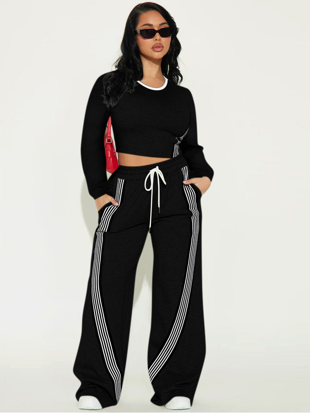Relaxed Chic Striped Lounge Set