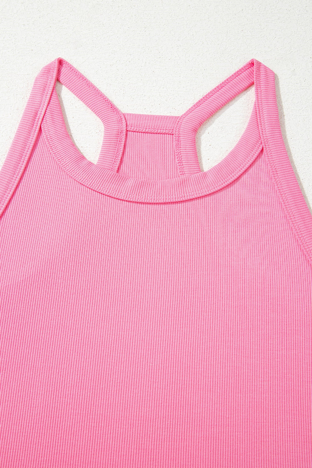 Threaded Pear Meredith Slim Ribbed Tank Top Set, stylish ribbed pant set with a sleeveless tank top and matching pants.