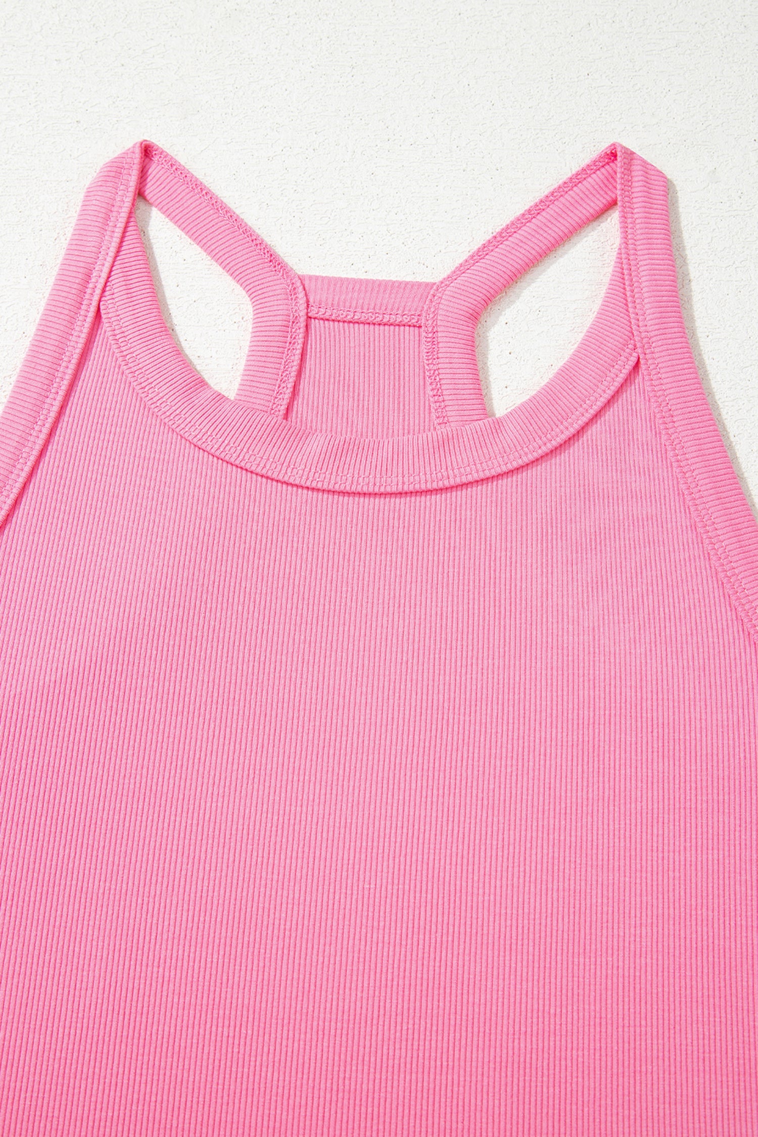 Threaded Pear Meredith Slim Ribbed Tank Top Set, stylish ribbed pant set with a sleeveless tank top and matching pants.