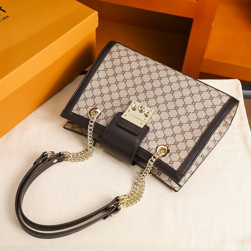 Genuine leather women's fashion bag with sleek design and adjustable strap, stylish accessory for everyday use