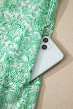 Floral midi dress by Plush Fashion Hub featuring contrast trim, flutter sleeves, and a feminine, flowy design.