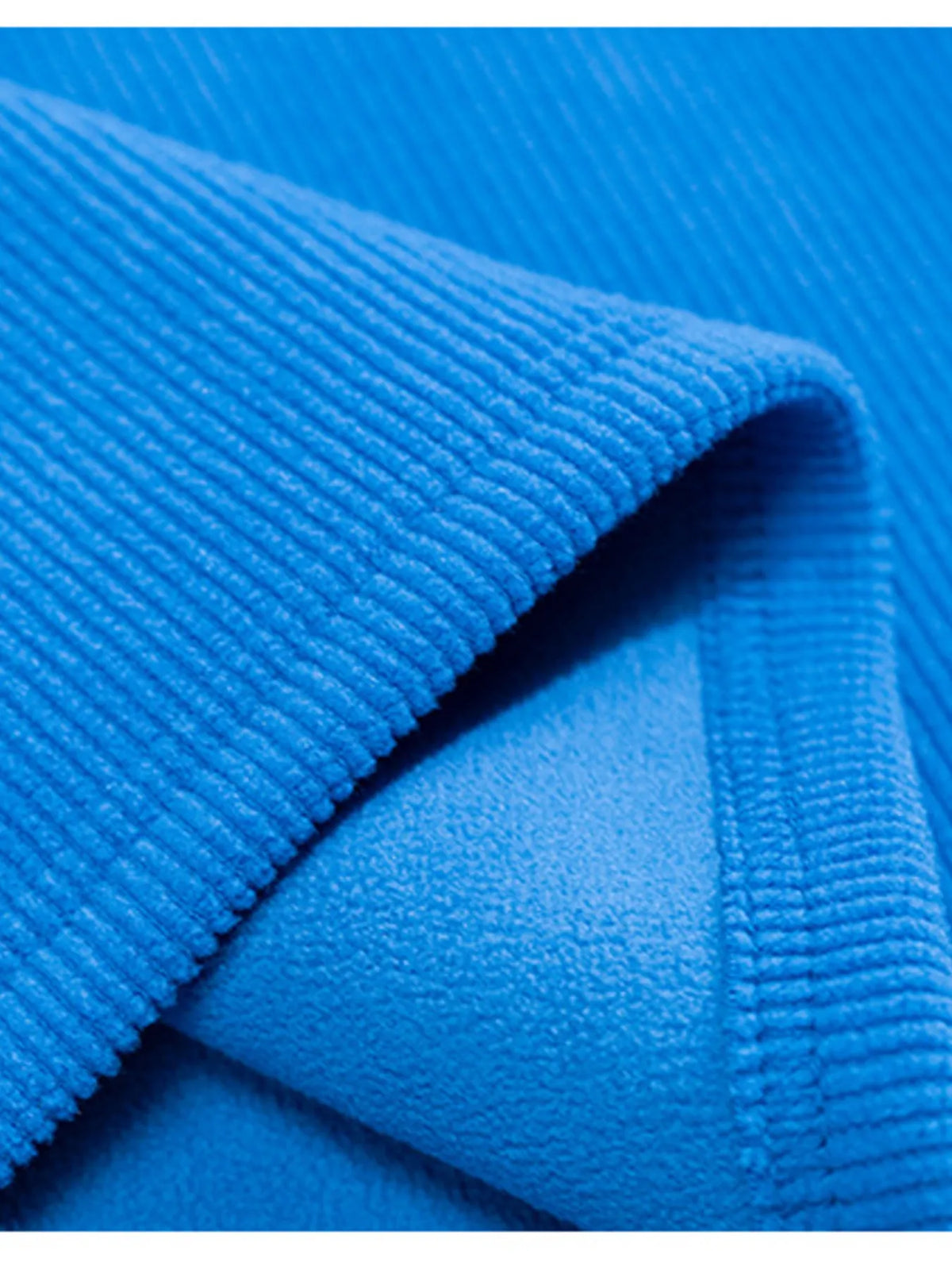 Men's plus size fleece sweatshirt with half-zip front and chest pocket, made by Trendsi, shown in a cozy, casual style.