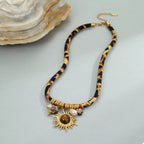 Leopard 18K gold-plated necklace with a detailed leopard pendant, stylish jewelry piece from Shopimist.