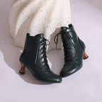 Women’s Dopamine Girl short boots by FitiqueFit featuring comic-con style winter footwear with bold design and winter-ready features.