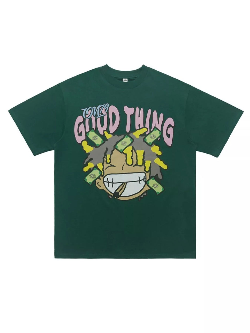 Men's casual graphic round neck T-shirt by Simply Love featuring a stylish design on soft fabric.