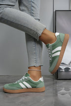Women's Goldie Leather Lace Up Shoes by Threaded Pear, showcasing stylish brown leather footwear with laced closure.