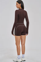 Fitglutes Activewear The Unbound Jacket Shorts 2-Piece Set, stylish gymwear with matching jacket and shorts for workout and sports activities.
