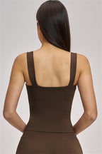 Fitglutes Activewear Swoon Tank Top and Shorts 2-piece set, gymwear and workout clothes, featuring a stylish tank top and matching shorts.