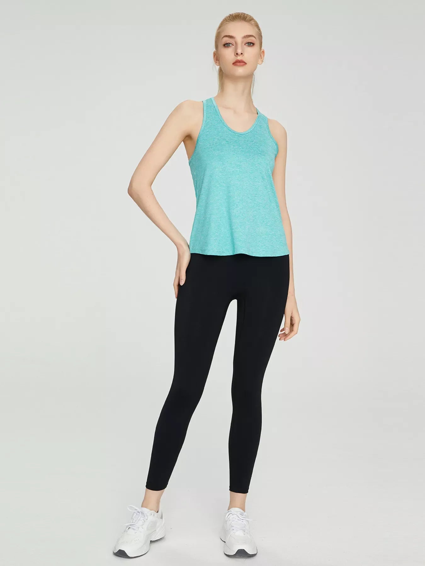 Shopimist breathable quick-drying active tank top, lightweight and moisture-wicking fabric, ideal for workout and sports activities.