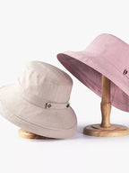 Trendsi classic cotton wide brim sun hat with breathable fabric, perfect for summer beach outings and outdoor sun protection.