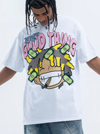 Men's graphic round neck casual T-shirt by Simply Love featuring a stylish design on soft fabric.