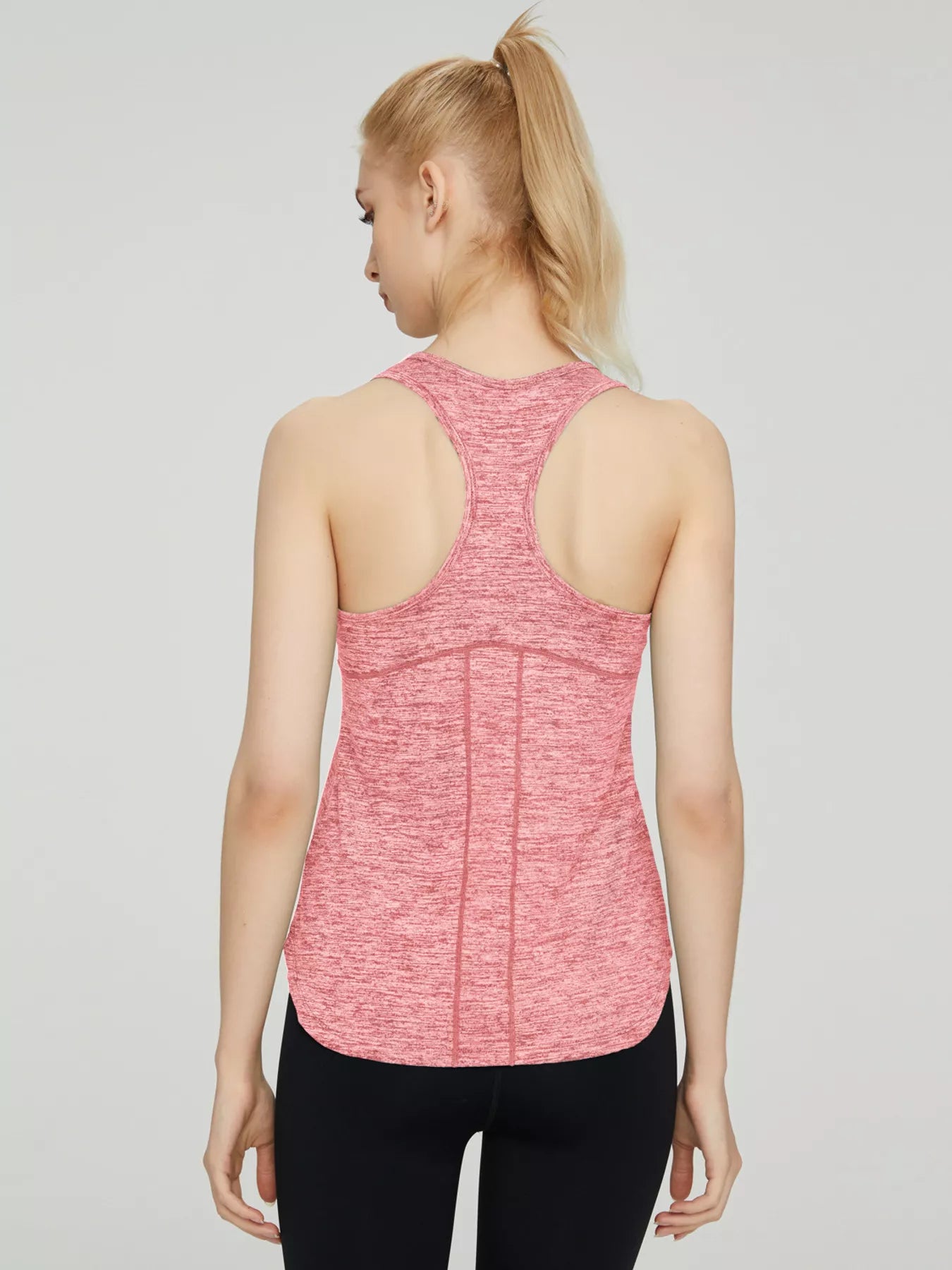 Shopimist breathable quick-drying active tank top shown on a model, lightweight and sleeveless for sports and workouts.