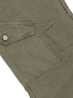 Men's wide leg cargo jeans by Trendsi featuring multiple pockets, relaxed fit, and durable denim fabric.