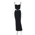 Women's spaghetti straps chest wrap fashion hip suit by LadyShow.Store, featuring a stylish and trendy design with a fitted silhouette.