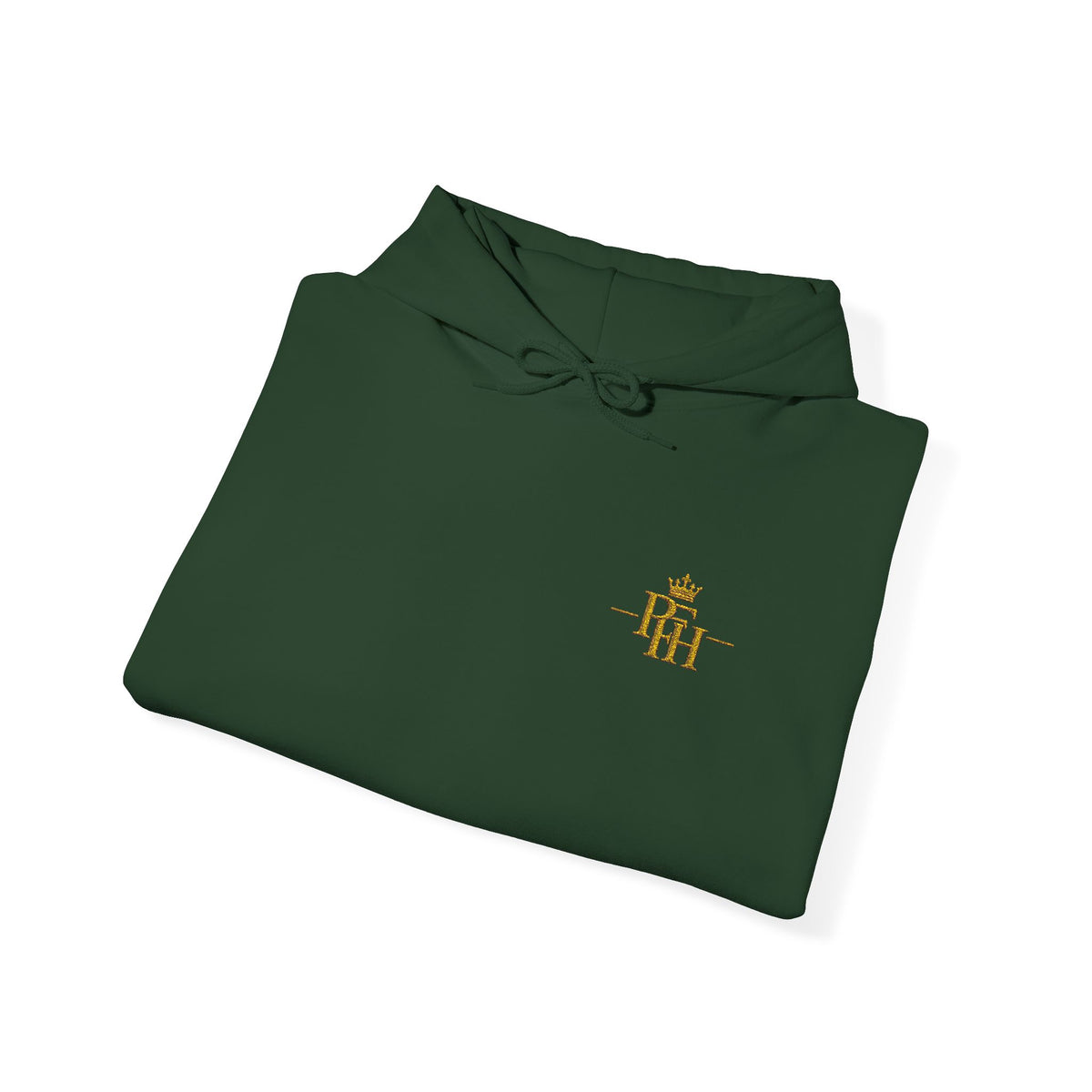 PFH Crown Embroidered Hoodie – Black & Gold