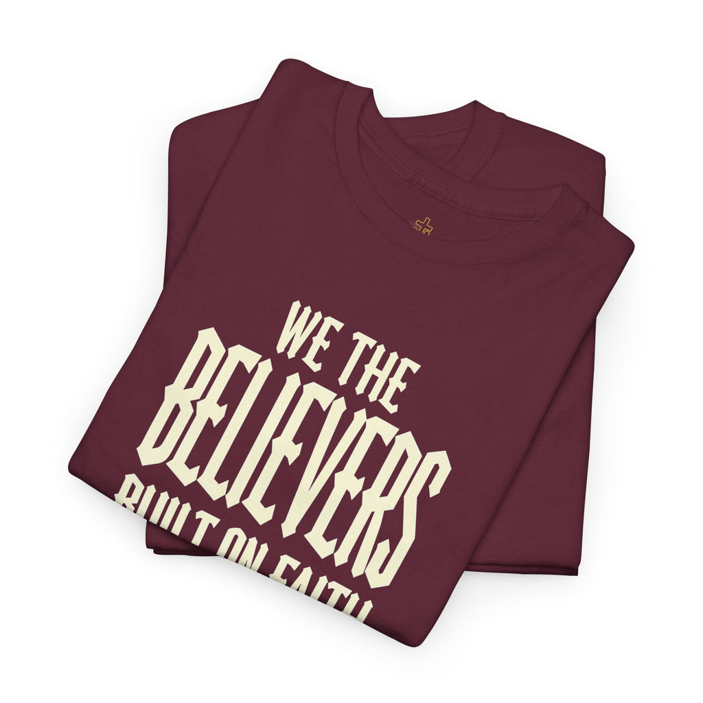 Black We The Believers Christian T-Shirt by Wear Your Worship featuring faith-inspired graphic and streetwear style.