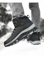 Men's lace-up ankle boots from Trendsi, showcasing stylish footwear with durable leather and classic design.
