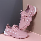 Plush Fashion Hub breathable flying woven mesh sneakers for men, designed for running and casual wear.