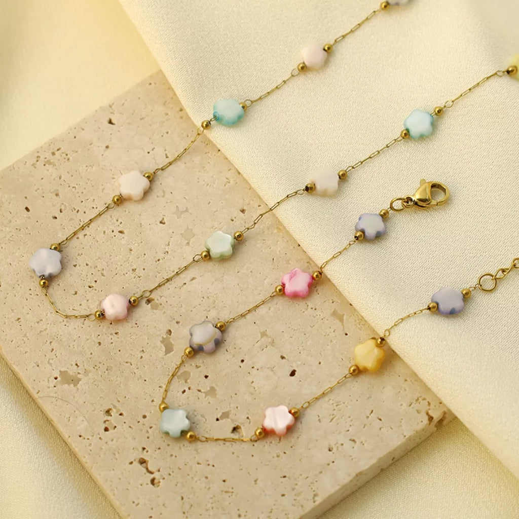 18K gold-plated star charm necklace with delicate chain and sparkling star pendant, stylish jewelry by Shopimist